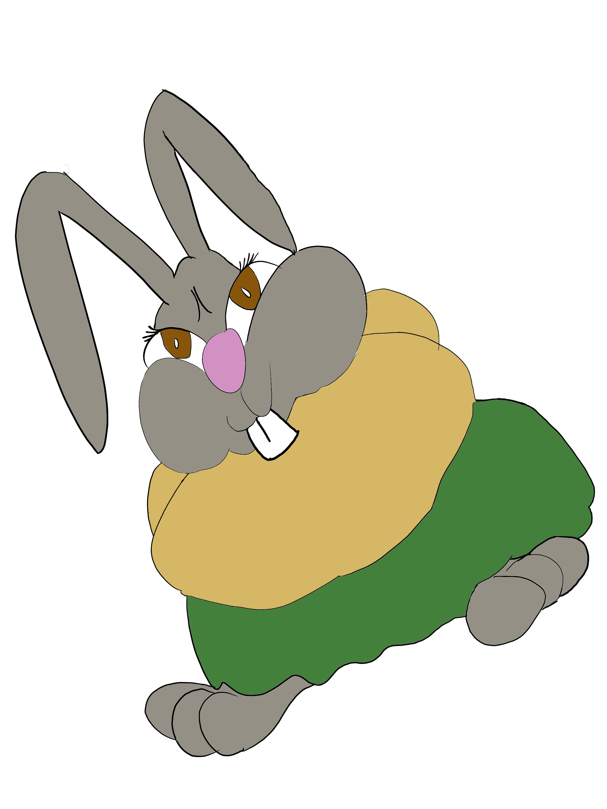 a cartoon of Hoppy the Bunny